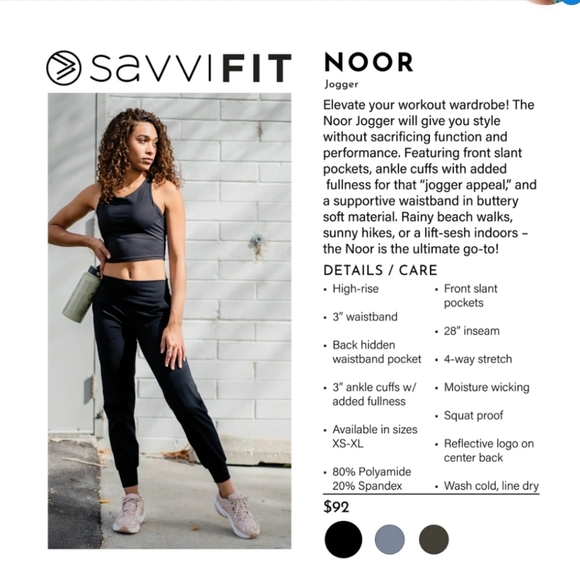SAVVI Noor Jogger NWT - Picture 2 of 3